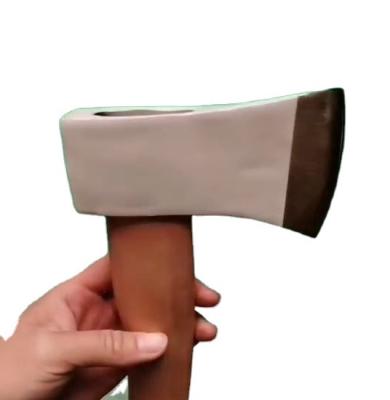 China New Best Quality White Color Ax Hatchet Unrated Portable Professional Custom Made Carbon Steel Wood Handle for sale