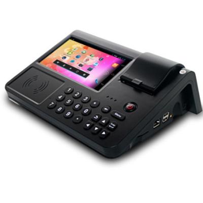 China 7 „pos van het aanrakingsscherm draadloze machinepos terminal met de lezer Vrij SDK van de ontvangstbewijsprinter 3G NFC Te koop