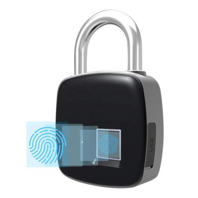 China Smart Biometric Fingerprint Padlock, Waterproof P3 Lock with Keyless Fingerprint Security Touch Lock USB Charging for Gym Locker 1.89