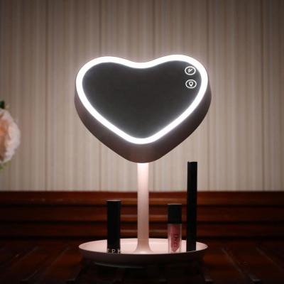 China 2019 Lighted New Vanity Mirror Lighted Makeup Mirror LED Lighted Cosmetic Mirror LED Lighted Desktop Makeup Table Lamp for sale