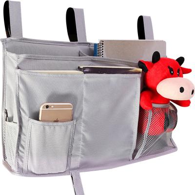 China 2022 Creative Dormitory Bedside Storage Crib Storage Bag Creative Student Multi-Grid Sustainable Hanging Bag Crib Storage Bag for sale