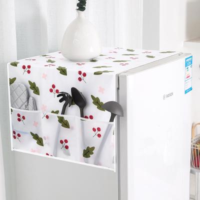 China Household Sale Cloth Storage Peva Cloth Viable Warm Refrigerator Washing Machine Dust Cover Hanging Refrigerator Dustproof Bag for sale