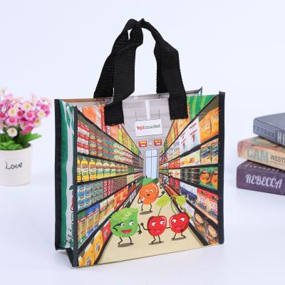 China High Quality Eco-friendly Advertising Gift Waterproof Plastic Woven Custom Shopping Bags Creative Logo Printed Color Printing PP for sale