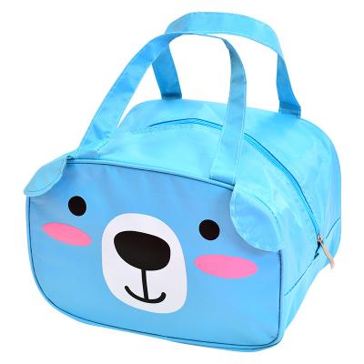 China Outdoor Vintage Cartoon Kids Insulation Bag Picnic Lunch Bag Aluminum Foil Thickened Large Student Lunch Box Lunch Insulation Bag for sale