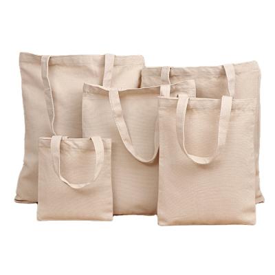 China Eco-Friendly High Quality Shopping Bag Folding Diy Reusable Canvas One-shoulder Silk-printed Logo Polyester-cotton Canvas Tote Bag for sale