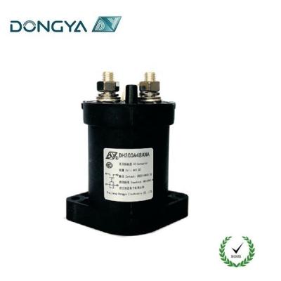 China Zhejiang 200 Amper DHV200 High Voltage Non-Polarity SPST-NO DC Non Energy Saving Contactor For Electric Vehicle DHV200 for sale