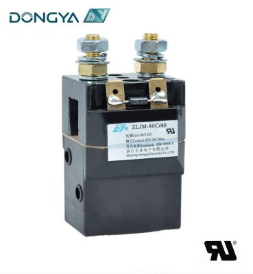 China Dongya China Best ZLJM-80C Online Selling ZLJM-80C DC Bistable Magnetic Latching Contactor for sale