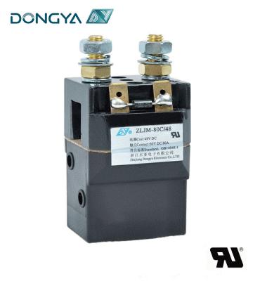 China Albright Type SW60 DC Magnetic Latching Contactor 80A ZLJM-80C for sale