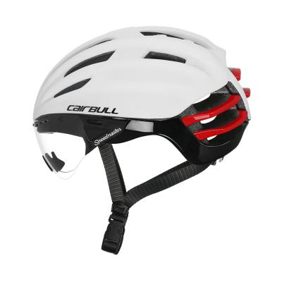 China Crono CAIRBULL SPEEDMASTER Adult TT Road/Aerial/Triathlon/Bicycle Helmet With Shield Sun Visor Goggles Road Performance Crono Bicycle Helmet for sale