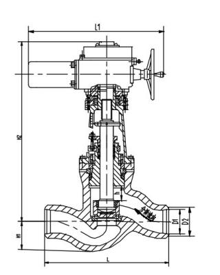 China Chrome Molybdenum Vanadium Steel  Electric Valve Actuator, Stop Value J61Y-32 for sale