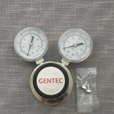 China GENTEC Pressure Regulator With Two Ranges Psi / Bar Pressure Gauge R22SLGK - FHP - 04 - 04 for sale