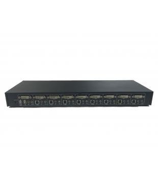 China USB DC12V 8 Port B Female DVI KVM Switch With Audio SW814D for sale