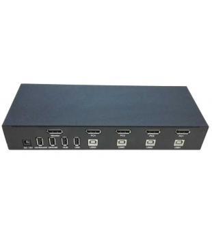 China 4 Port DC12V 3840x2160 Desktop KVM Switch SW2401DP DYLINK for sale