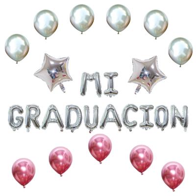 China Decoration Toys Inflatable Foil Balloon For Student Graduation Party Supplies Set Graduation Party Balloon for sale