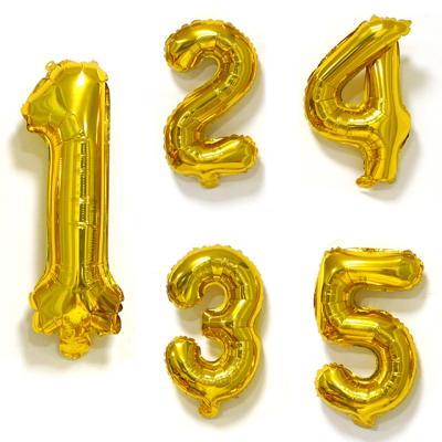 China 32 Inch Happy Birthday Number Balloon Decoration Number Balloon Party Wedding Stage Decoration Balloon Banner Foil Balloon for sale