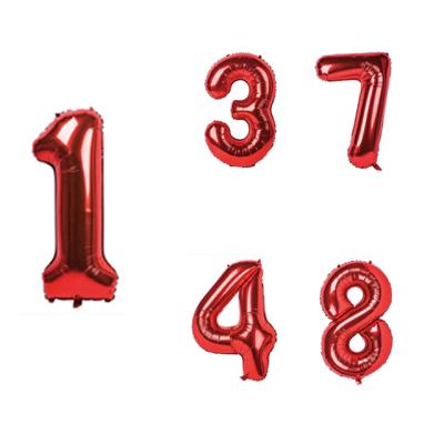 China Decoration Birthday Wedding Party Decorations Foil Balloons Kids Boy Toy Baby Shower Number Balloon for sale