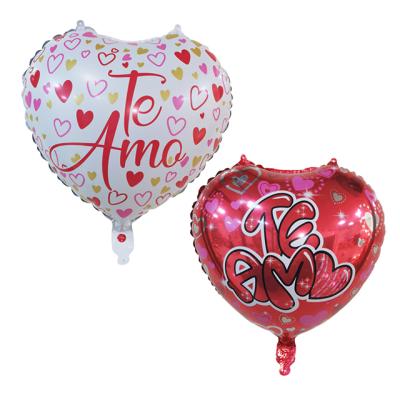 China Hot Sale Decoration Happy Valentine's Day Balloon Supplies Love 18 Inch Heart Shape Balloons for sale