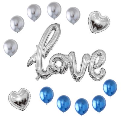 China Decoration Balloons Happy Birthday Party Decoration English Letter Love Foil Number Balloons for sale