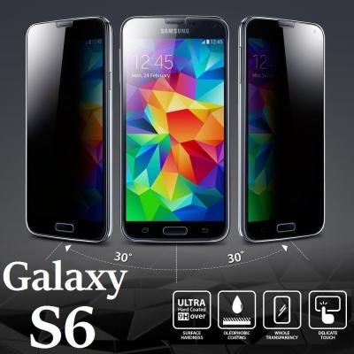 China Galaxy S6 Cell Phone Tempered Glass Screen Protector Anti Shatter Film for sale