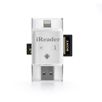 China OTG USB MicroCell Phone Card Reader Grade A Flash Media For IPhone / Android for sale