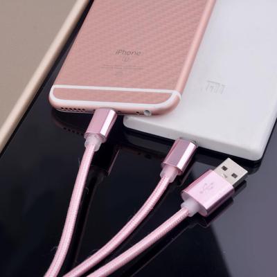 China 3 In 1 USB Type C / V8 / Iphone Smartphone Charger Cable , Metal Magnetic Charging Cable for sale