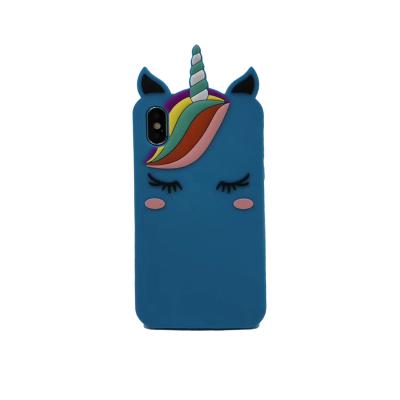 China Lifelike Rainbow Unicorn Cell Phone Cases / Iphone 8 Plus Protective Cover for sale