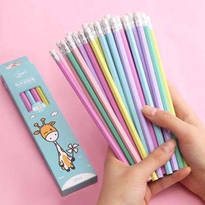 China Cartoon Boxed Pencil12Student WritingHBPencil With Eraser Professional Festival Gift Wholesale Pencil 030 for sale