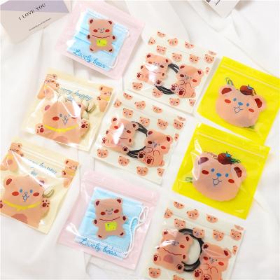 China 030 Cartoon Bear Snack Bag Cute Food Sealed Bag Nut Ziplock Bag Envelope Bag Plastic Packing Bag Candy Bag for sale