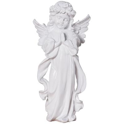 China Hot Selling Europe Decoration Figure Desktop Statue Girl Angel Wings Resin European Style Home Sculpture Art Hot Crafts Ornaments for sale