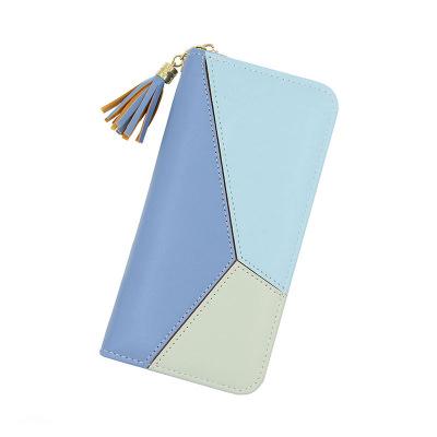 China Korean New Women's Fashion Lady MenBense's Wallet Colorful Long Purse Zipper Wallet for sale