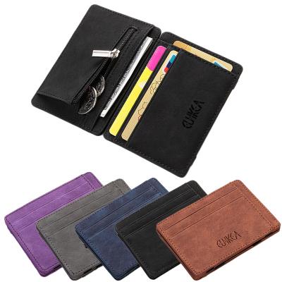 China Wholesale Creative PU Leather Men's Black Purse Coin Purse Magic Flip Design CUIKCA MW1012 Wallet for sale