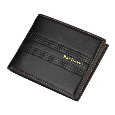 China No Wallet BW4026 Men's Wallet Hot Selling Korean Version Multi-card Business Short Wallet For Youth for sale