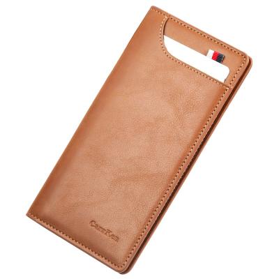 China ENGLAND STYLE CarrKen MW1119 Online Wholesale Customer Wallet Manufacturer Eco Brown Leather Wallet For Men for sale