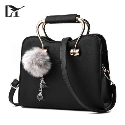 China 100% Eco-friendly China Brand Ladies Handbag Manufacturers Black PU Brand Designers Handbag For Girls for sale