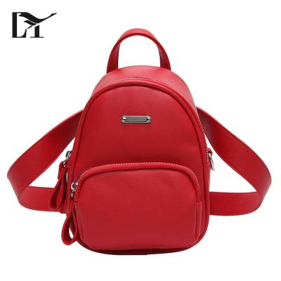 China 100% Eco-friendly Multifunctional Design Fanny Pack Women Red PU Waist Bag Backpack Ladies Cross - Body Sling Bag for sale