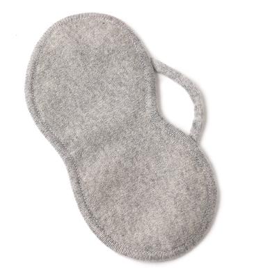 China SUNGOD 100% Pure Cashmere Eye Mask Sleeping Travel Soft Eye Sleep Cover for sale