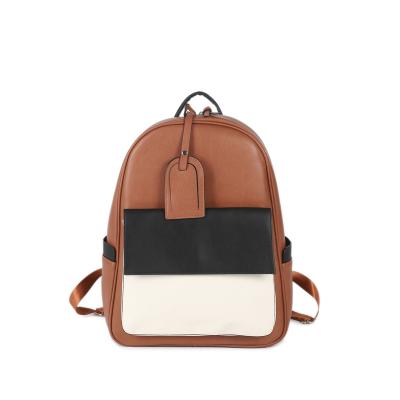 China Waterproof Faux Leather Water Resistant College School Computer Bag For Women And Men Fits 15.6 Inch Laptop for sale