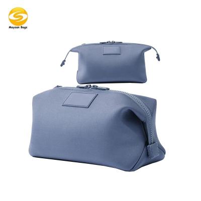 China Fashion Waterproof Toiletry Bags, Neoprene Wash Bag for Men and Women, Unisex Cosmetic Bags Travel Kit Bags for Shaving and Toiletries for sale