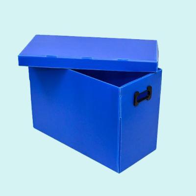 China High Impact Premium Quality 750GSM Blue PP Polyproplene Corrugated Plastic Hollow Sheet PP Board Packing Box for sale