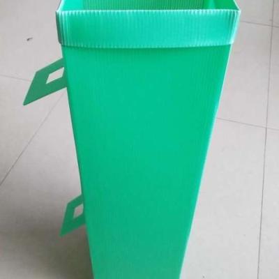 China Weather Resistance Fluted Green PP Corrugated 4mm Plastic Sheet For Tree Guard And Floor Protection for sale