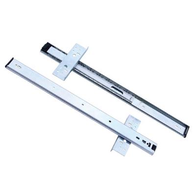 China Contemporary Ball Bearing Interlock End Namesoft Hardware 35X35 Channel Drawer Ivory Black Telescopic Slide for sale