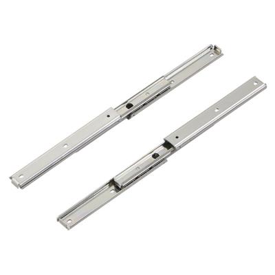 China Contemporary 20MM Keypad Hardened Cold Rolled Steel Telescopic Drawer Slides Ball Bearing for sale