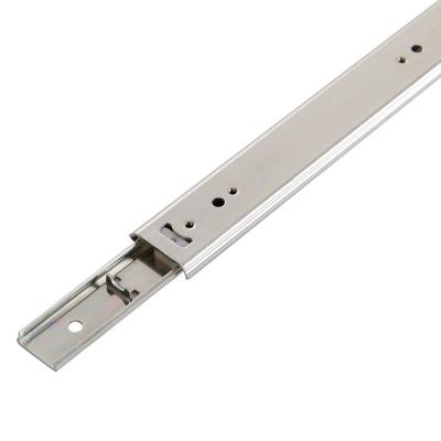 China Professional Expandable Linear Rail Multi-format Promotion Drawer Expandable Professional Sliding Runner For Cabinet Double Extension Bottom Slide for sale