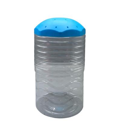 China Pp Round Square Honey Cookie PP Crystal Canister Screw Top Tank Containers for sale