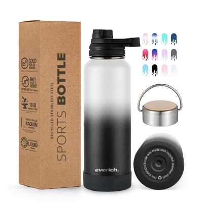 China Eco-friendly Large Mouth Stainless Steel Flask Thermo Bottle With Lid Recyclable Multifunction Bicycle Sport BPA Free for sale