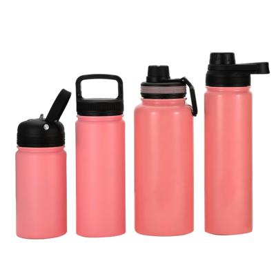 China Customized PORTABLE Stainless Steel Sports Water Bottle Vacuum Bottles With Handle for sale