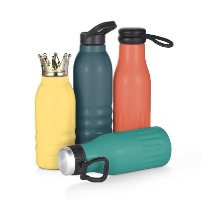 China $5 Best Selling Sustainable Free Shipping Stainless Steel Eco Friendly BPA Free Water Bottle For Self Propelled Travel With Black Lid for sale