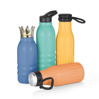 China $5 Best Selling BPA Free Shipping Sustainable Stainless Steel Free Shipping Recycled Water Bottle For Self Propelled Travel With Black Lid for sale