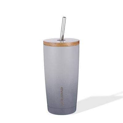 China Latest New Eco-friendly Sustainable Handle Coffee Mug Portable Tea Cup Recycle Stainless Steel Vacuum Insulated Water Cup With Lid for sale