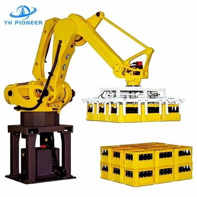 China Adjustable Speed Auto Layer Palletizing Robot PLC Control Robot Palletizer Machine for sale